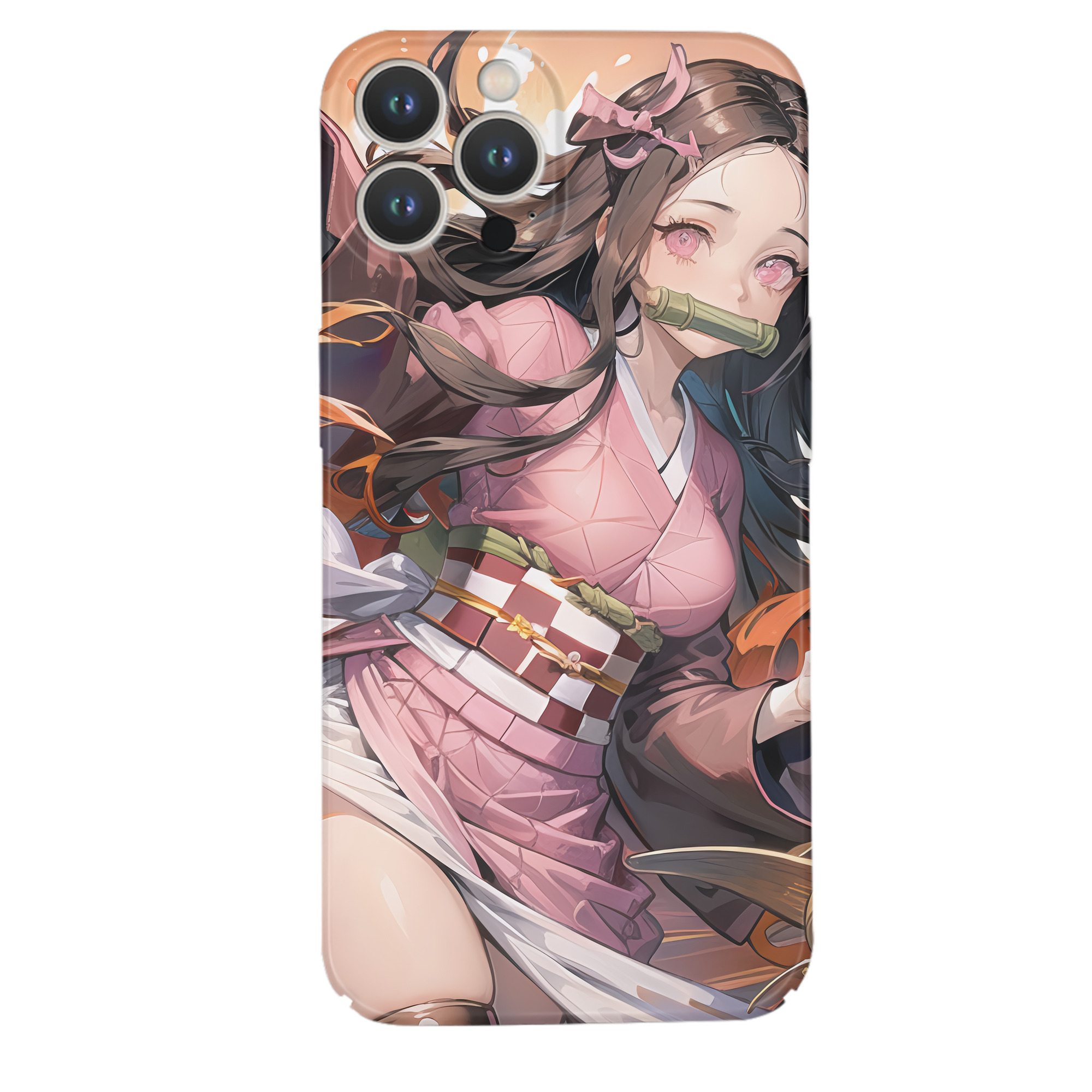 （画像用） 鬼滅の刃（きめつのやいば）竈門 禰󠄀豆子／かまど ねずこ Kamado Nezuko 【iPhone 14シリーズ対応】ハードケース
